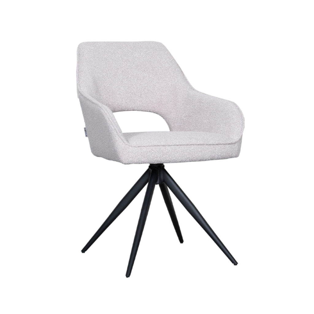 LABEL51 Eetkamerstoel Finley - Naturel - Boucle