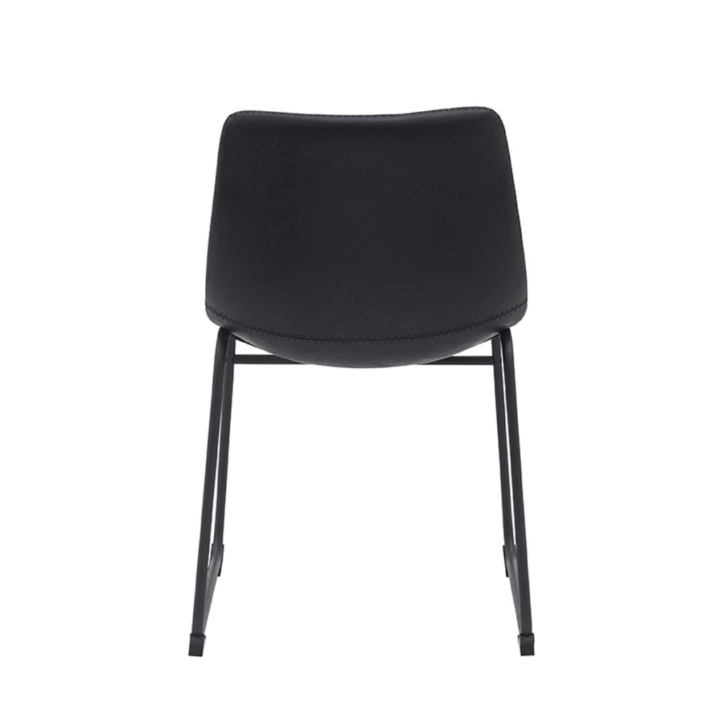 LABEL51 Eetkamerstoel Risto - Zwart - PU-Leder - Afbeelding 4