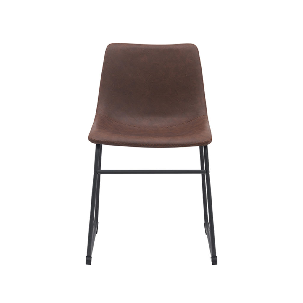 LABEL51 Eetkamerstoel Risto - Bruin - PU-Leder - Afbeelding 2