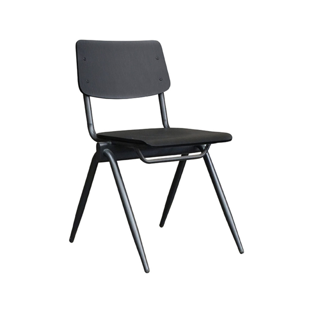 LABEL51 Eetkamerstoel Solid - Zwart - Hout