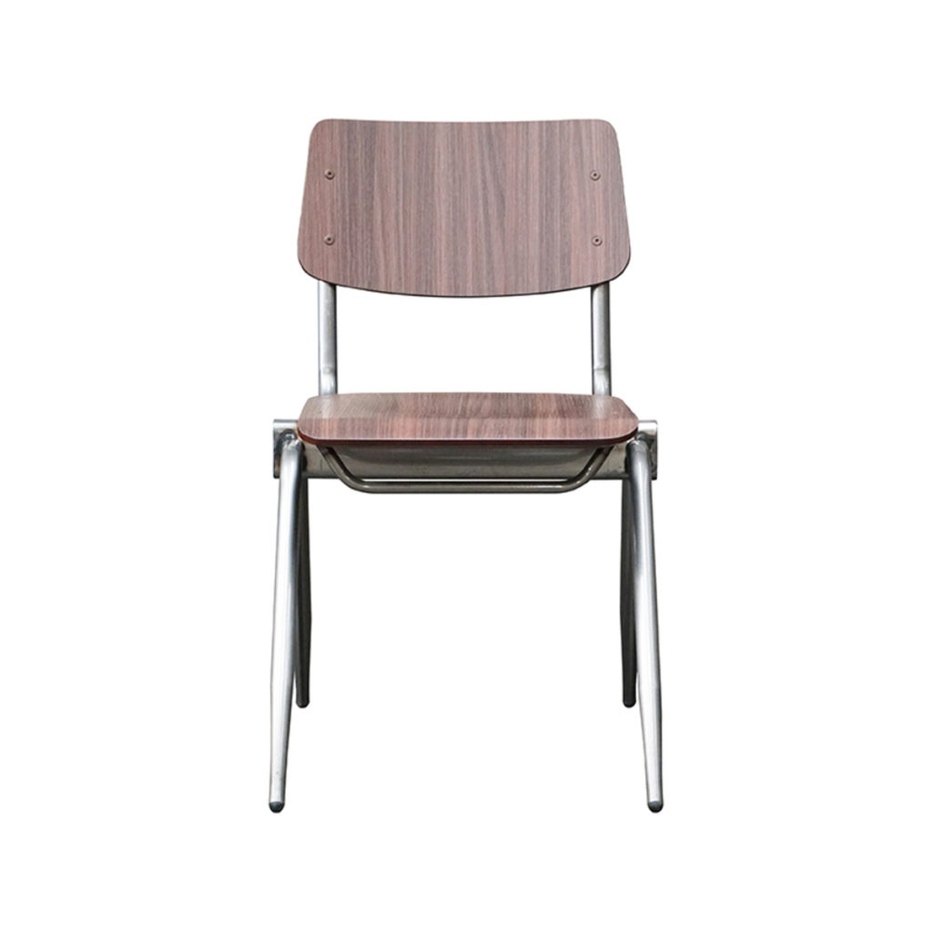 LABEL51 Eetkamerstoel Solid - Donkerbruin - Hout - Afbeelding 2