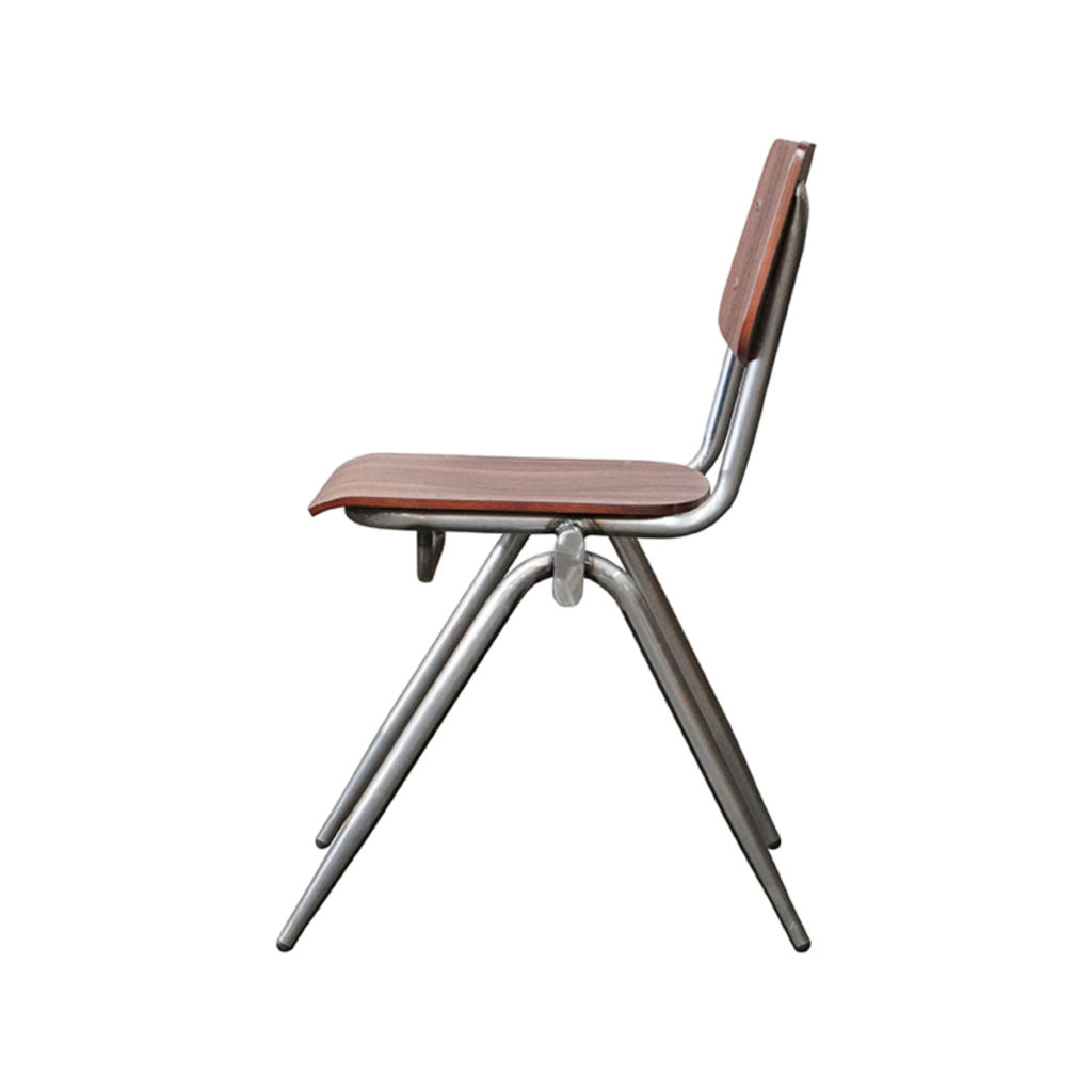 LABEL51 Eetkamerstoel Solid - Donkerbruin - Hout - Afbeelding 3