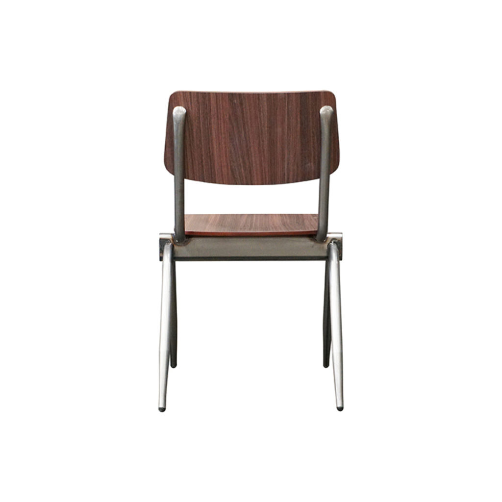 LABEL51 Eetkamerstoel Solid - Donkerbruin - Hout - Afbeelding 4