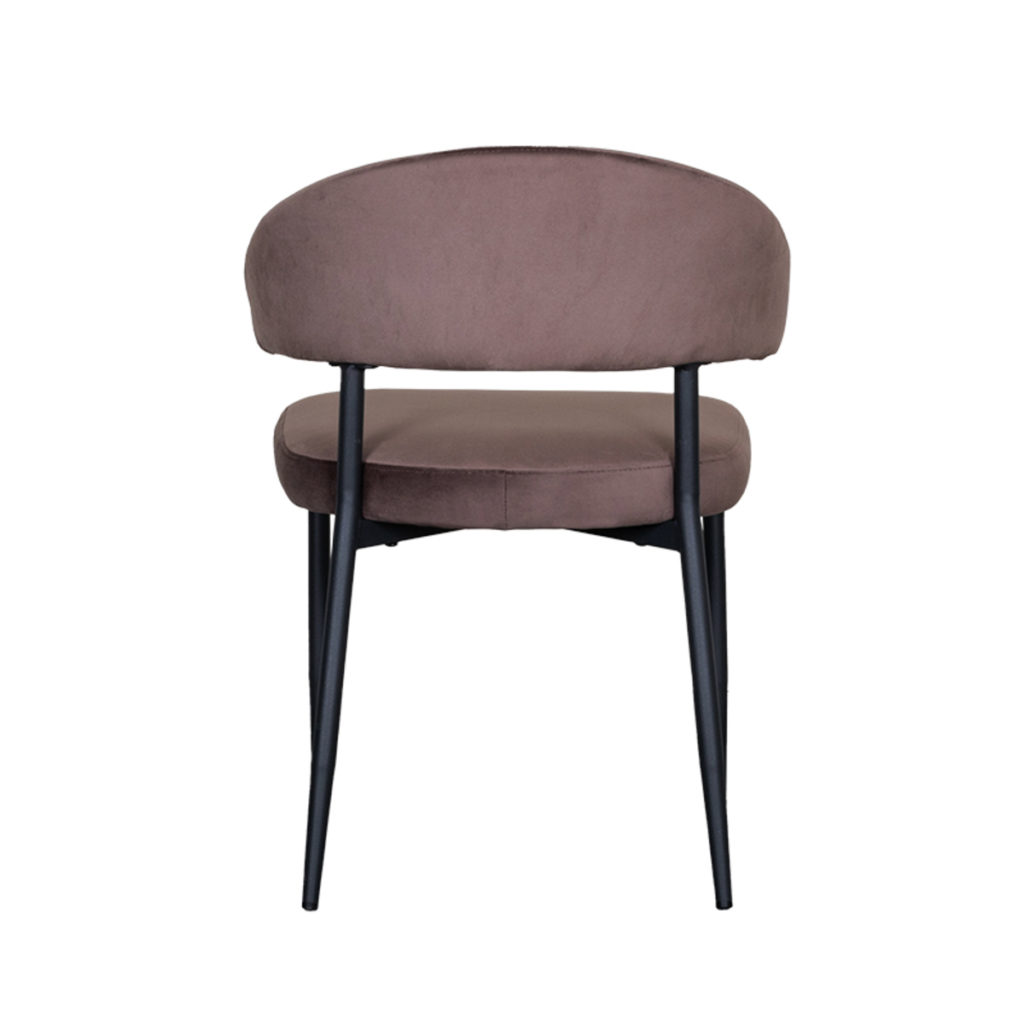 LABEL51 Eetkamerstoel Bliss - Taupe - Fluweel - Afbeelding 5