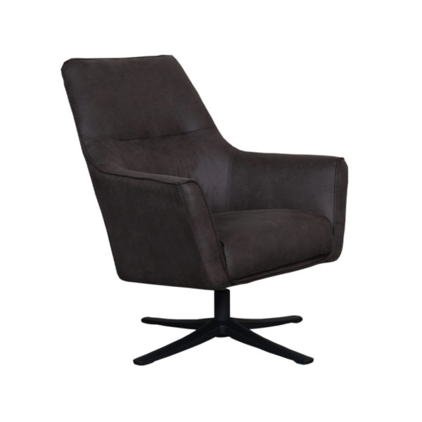LABEL51 Fauteuil Tod - Antraciet - Micro Suede - Afbeelding 2