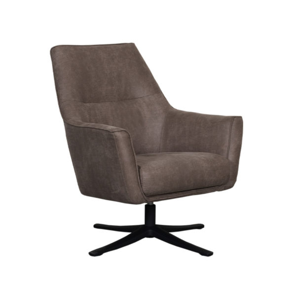 LABEL51 Fauteuil Tod - Taupe - Micro Suede - Afbeelding 2