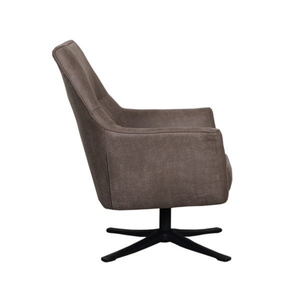LABEL51 Fauteuil Tod - Taupe - Micro Suede - Afbeelding 4