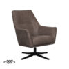 LABEL51 Fauteuil Tod - Taupe - Micro Suede