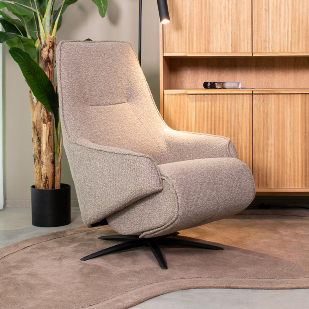 LABEL51 Fauteuil Odense - Truffel grijs - Boucle