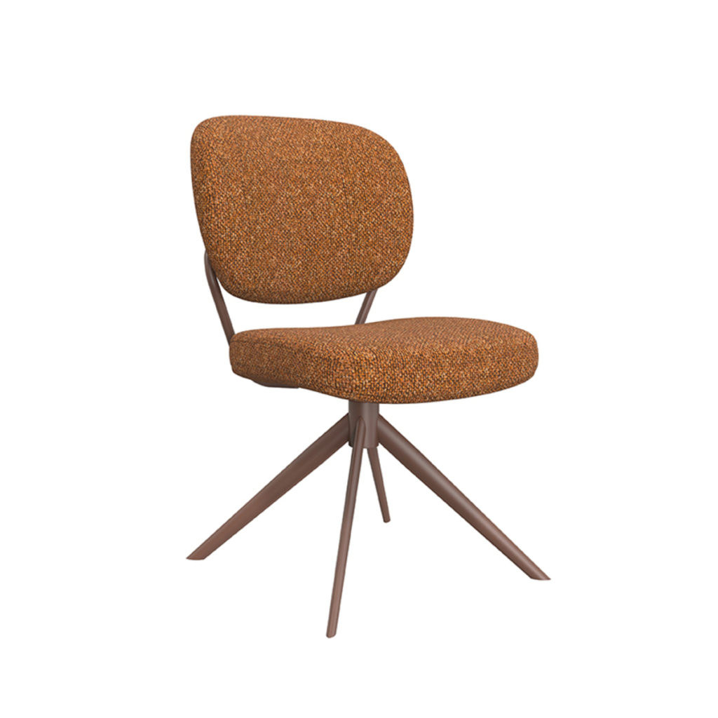 LABEL51 Eetkamerstoel Geneva - Coral - Boucle - Afbeelding 2