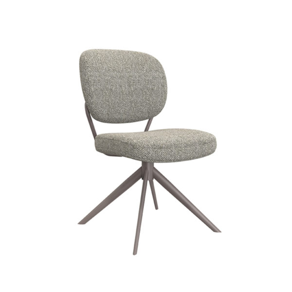 LABEL51 Eetkamerstoel Geneva - Truffel grijs - Boucle - Afbeelding 2