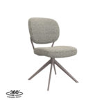 LABEL51 Eetkamerstoel Geneva - Truffel grijs - Boucle