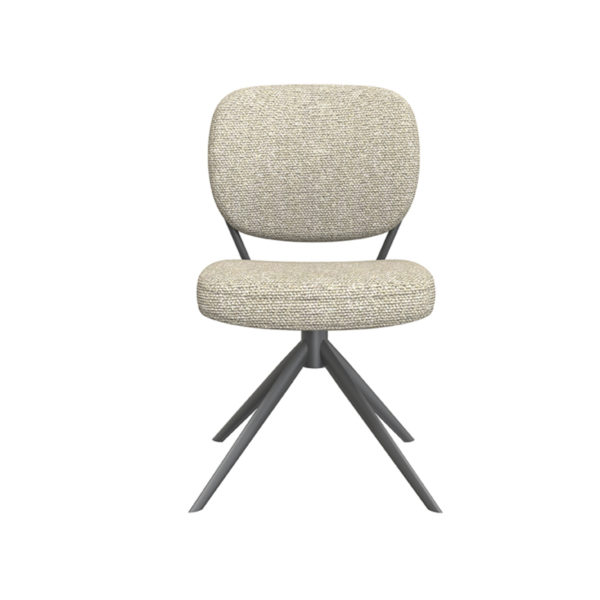 LABEL51 Eetkamerstoel Geneva - Naturel - Boucle - Afbeelding 3