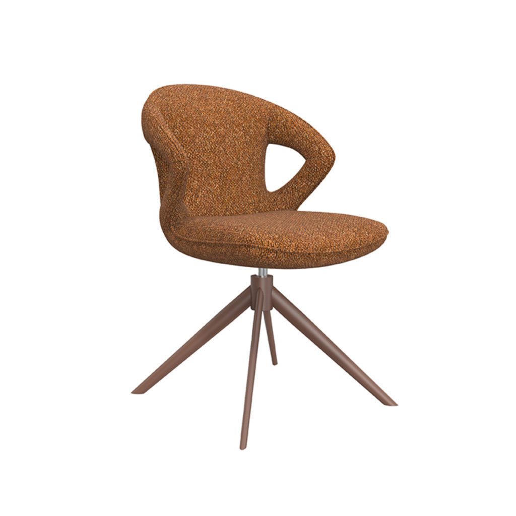 LABEL51 Eetkamerstoel Zurich - Coral - Boucle - Afbeelding 2