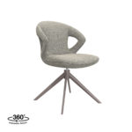 LABEL51 Eetkamerstoel Zurich - Truffel grijs - Boucle