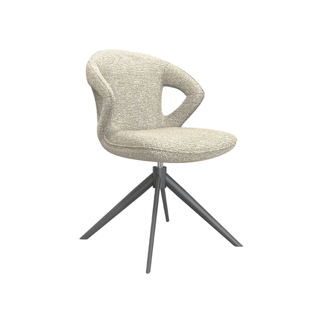 LABEL51 Eetkamerstoel Zurich - Naturel - Boucle - Afbeelding 2