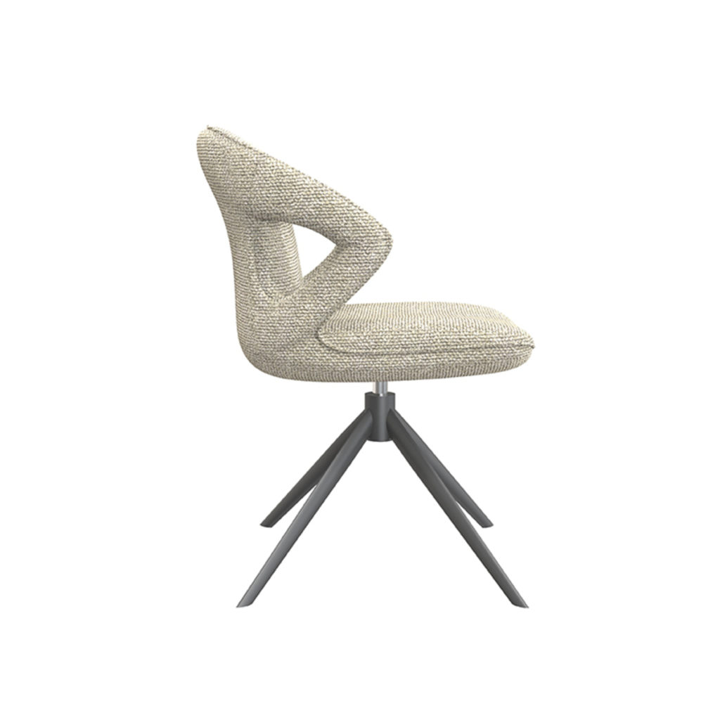 LABEL51 Eetkamerstoel Zurich - Naturel - Boucle - Afbeelding 4