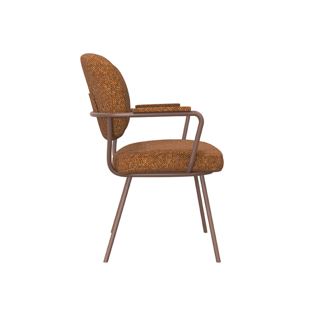 LABEL51 Eetkamerstoel Lausanne - Coral - Boucle - Afbeelding 3