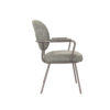 LABEL51 Eetkamerstoel Lausanne - Truffel grijs - Boucle - Afbeelding 3