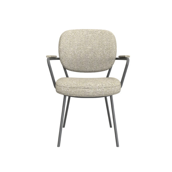LABEL51 Eetkamerstoel Lausanne - Naturel - Boucle - Afbeelding 2