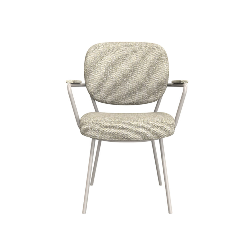 LABEL51 Eetkamerstoel Lausanne - Naturel - Boucle - Afbeelding 2