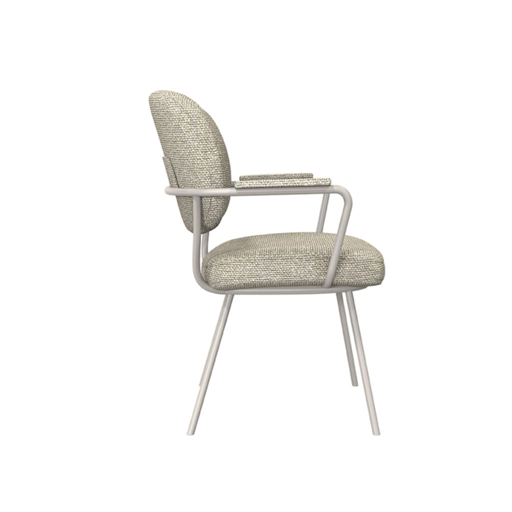 LABEL51 Eetkamerstoel Lausanne - Naturel - Boucle - Afbeelding 3