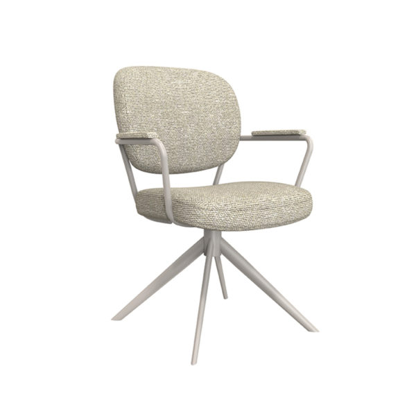 LABEL51 Eetkamerstoel Basel - Naturel - Boucle - Afbeelding 3