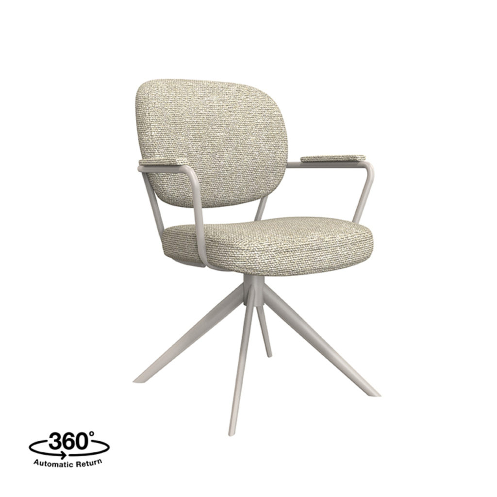 LABEL51 Eetkamerstoel Basel - Naturel - Boucle - Afbeelding 2