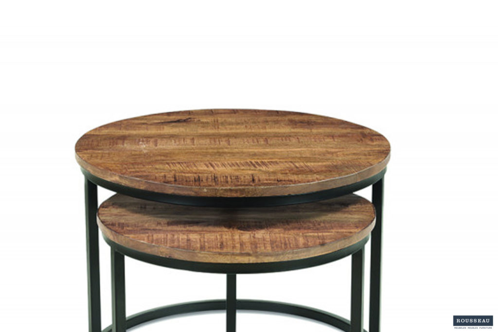 Salontafel 'Goja' 2-delig Mango hout (1c) - Afbeelding 3