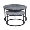 Salontafel 'Boston' Decor Glas Steen Grijs (1c) - Afbeelding 3