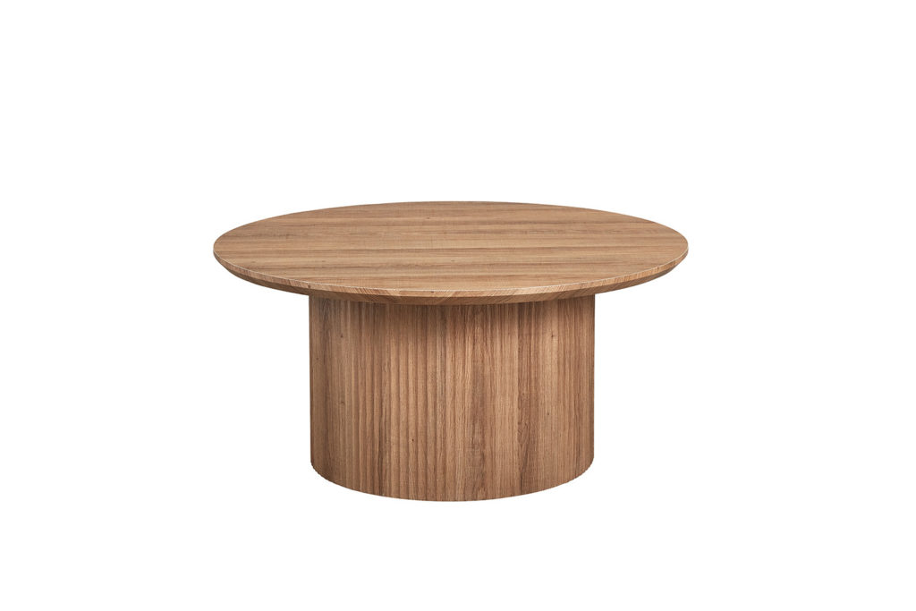 Salontafel 'Lagos' 80 cm Rond Decor Oude eik (2c) - Afbeelding 3