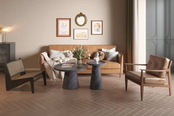Salontafel 'Manus' 45 cm Decor Donkergrijs (2c) - Afbeelding 3