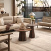 Salontafel 'Jules' 65x40 cm Rond Mango hout Lichtbruin (2c) - Afbeelding 3