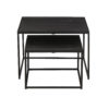 Salontafel 'Quinn' 2-delig Mango hout Zwart (1c) - Afbeelding 3