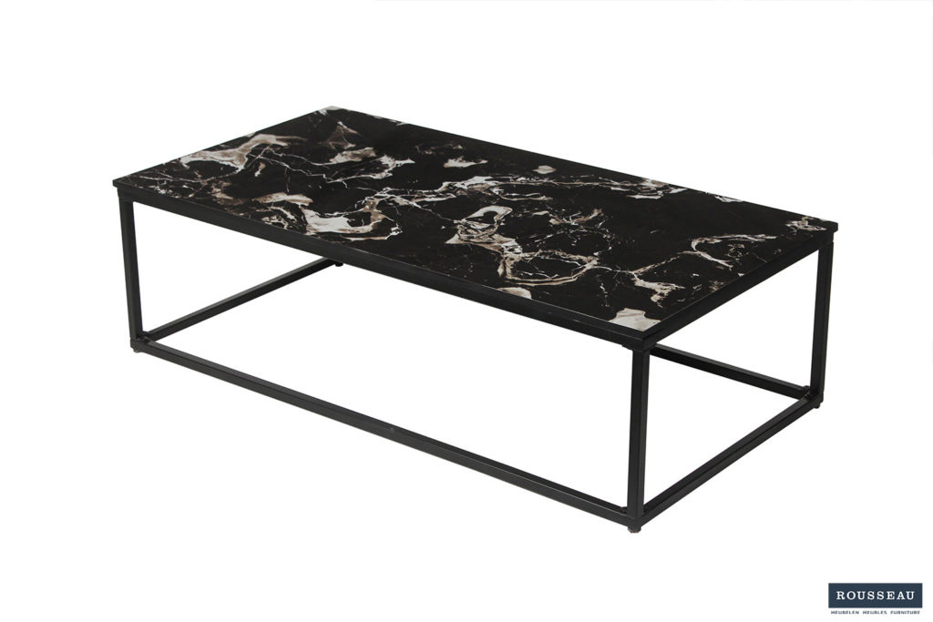 PROMO - Salontafel 'Livorno' Composiet Marmer Zwart (1c) - Afbeelding 3