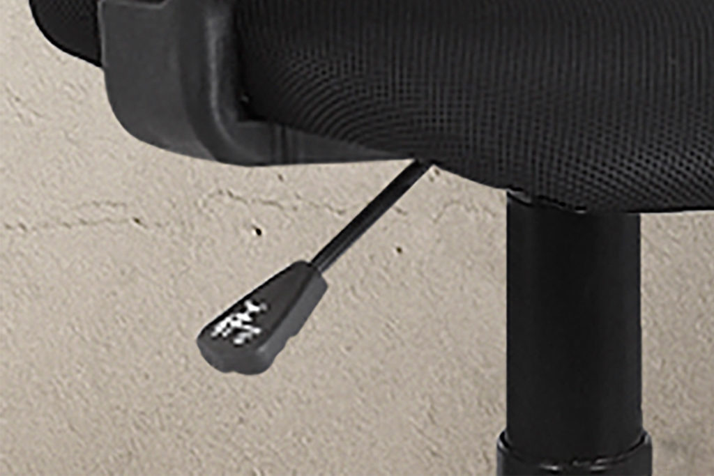 Bureaustoel 'Job' Mesh Zwart (1c) - Afbeelding 3