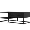 Salontafel 'Madeira' 120 cm Mango hout zwart - Afbeelding 3