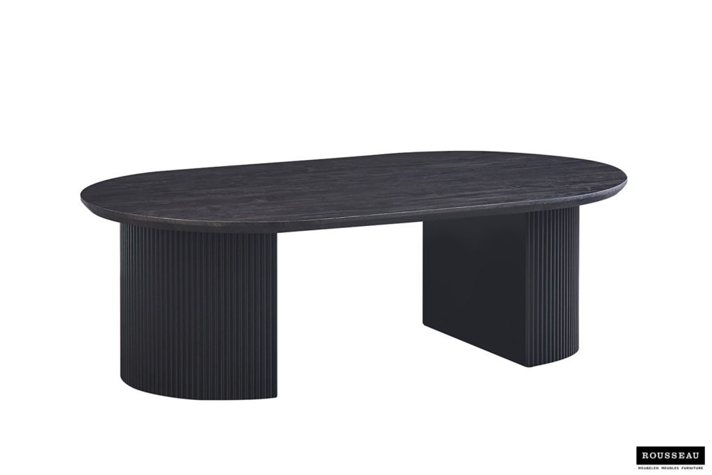Salontafel 'Lagos' 120 cm Ovaal Decor Donkerbruin - Afbeelding 3
