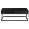 Salontafel 'Madeira' met lade Mangohout zwart - Afbeelding 3