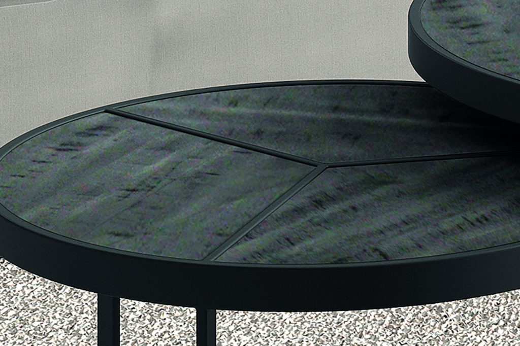 Coffee table 'Laveu' 2-piece Mango wood black (1c) - Afbeelding 3