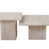 Set van 2 Salontafels 'Bobby' Decor travertin Beige - Afbeelding 3