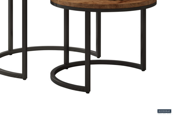 Salontafel 'Goja' 2-delig Mango hout (1c) - Afbeelding 4