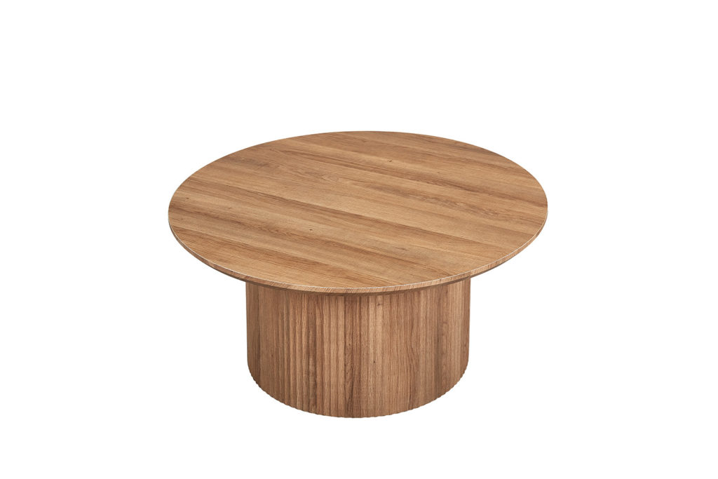 Salontafel 'Lagos' 80 cm Rond Decor Oude eik (2c) - Afbeelding 4