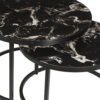Salontafel 'Nazaro' 2-delig Composiet Marmer Zwart (1c) - Afbeelding 4