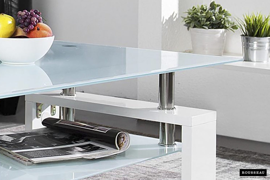 Salontafel 'Alana' Hoogglans wit (2c) - Afbeelding 4