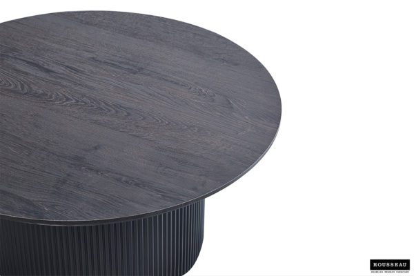 Salontafel 'Lagos' 80 cm Rond Decor Donkerbruin (2c) - Afbeelding 4