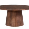 Salontafel 'Miguel' 80 cm Rond Mango hout Lichtbruin (2c) - Afbeelding 4