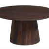 Salontafel 'Miguel' 80 cm Rond Mango hout Donkerbruin (2c) - Afbeelding 4