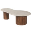 Salontafel 'Marlon' 120 cm Mango hout met Travertin Beige (2c) - Afbeelding 4