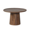 Salontafel 'Jules' 65x40 cm Rond Mango hout Lichtbruin (2c) - Afbeelding 4